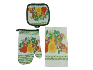 76217109, Home Beauty 3pc Kitchen Towel Set