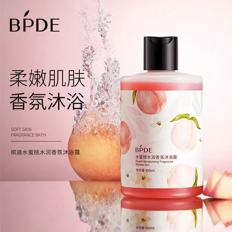 BPDE Peach Moisturizing Natural Organic Shower Gel Cleansing & skin care body wash gel 400ml BDI81806