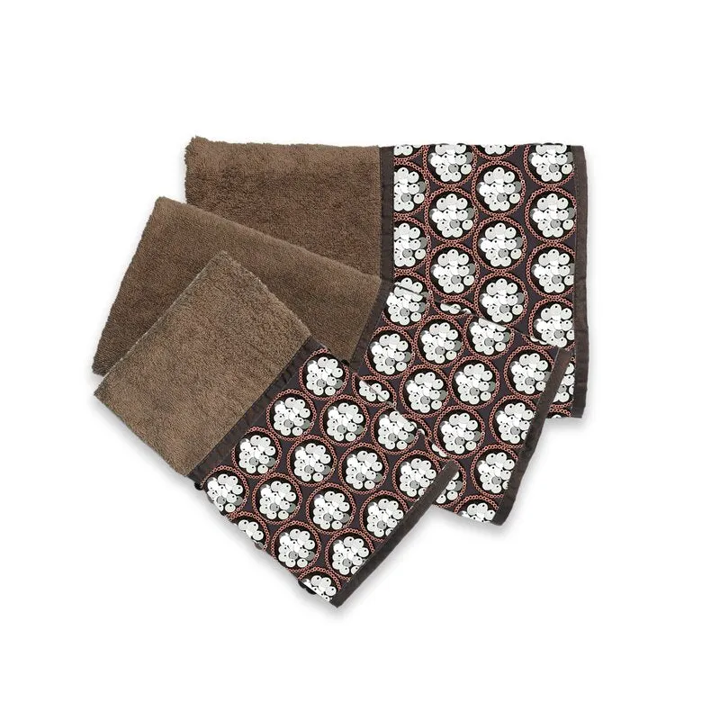 Ciaran 3 Piece Cotton Blend Multi-Size Towel Set