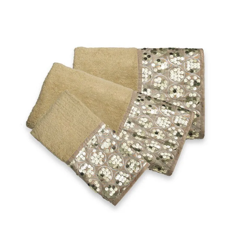 Ciaran 3 Piece Cotton Blend Multi-Size Towel Set