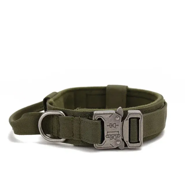 Durable Tactical Dog Collar & Leash