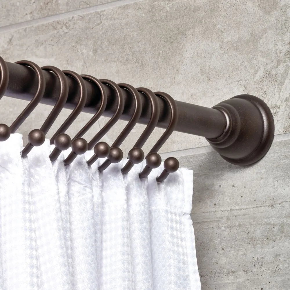 iDesign Axis Shower Hooks with Ball Set of 12 in Bronze