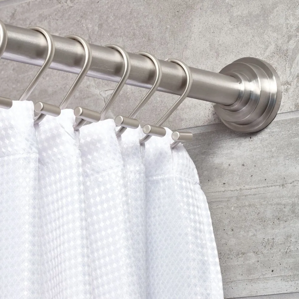 iDesign T-Bar Shower Hooks Set of 12 in Satin