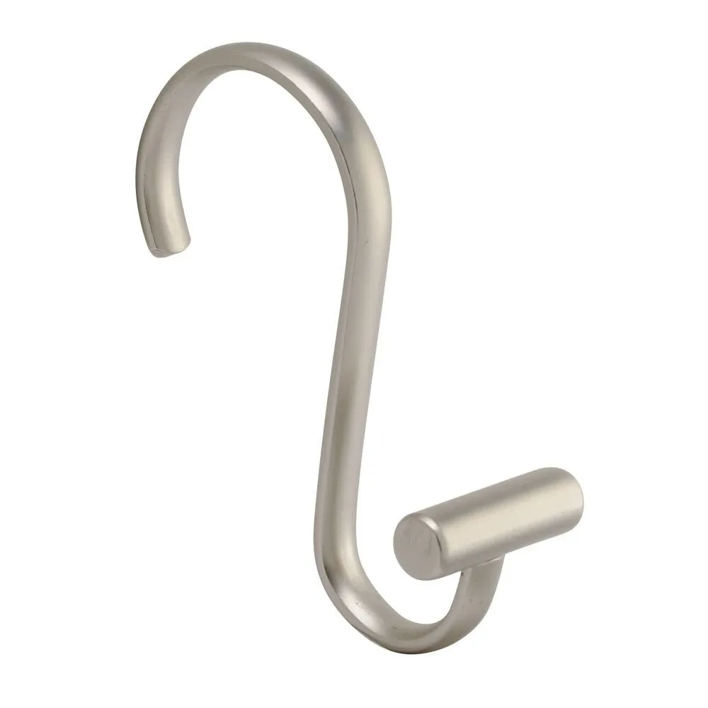 iDesign T-Bar Shower Hooks Set of 12 in Satin