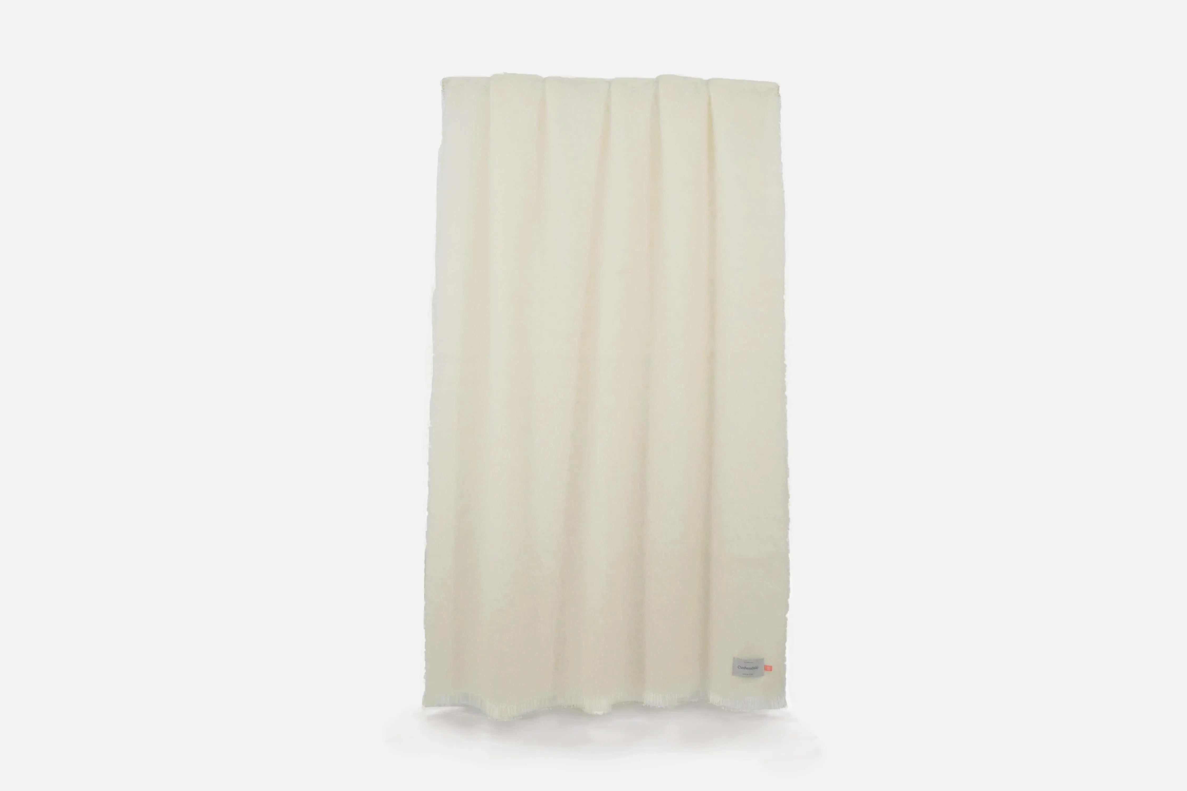 Ivory Mooneen Mohair Throw Blanket