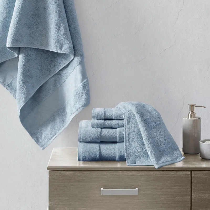 Nona 6 Piece 100% Turkish Cotton Towel Set (Set of 6)
