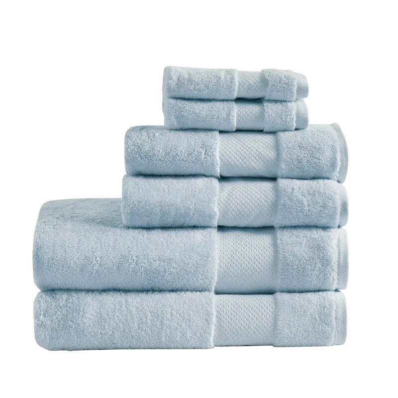 Nona 6 Piece 100% Turkish Cotton Towel Set (Set of 6)