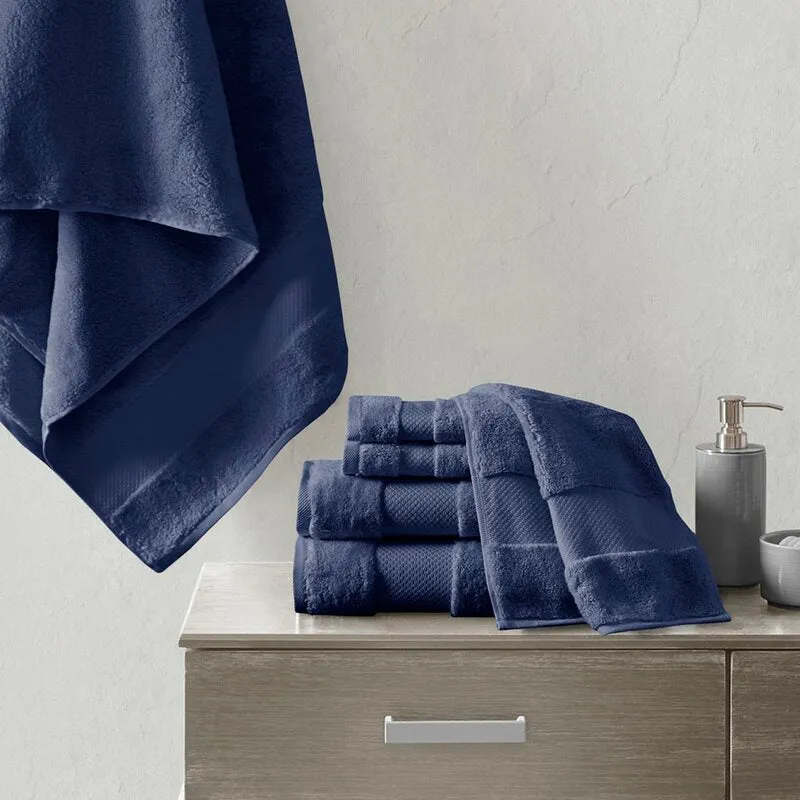 Nona 6 Piece 100% Turkish Cotton Towel Set (Set of 6)