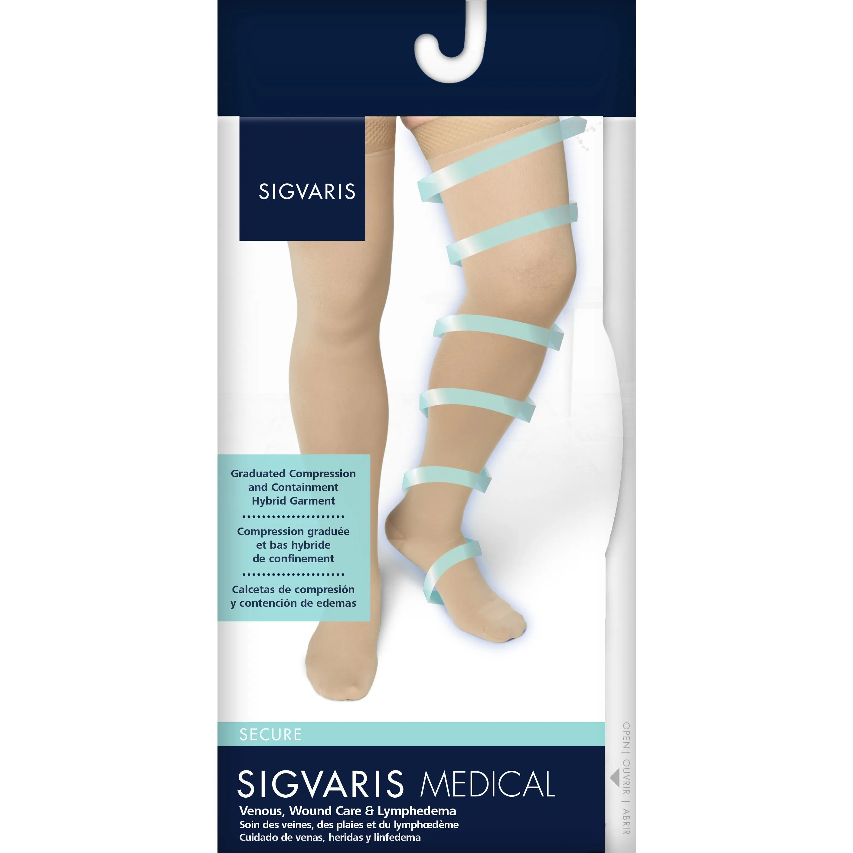 Sigvaris Secure Men's Thigh High 40-50 mmHg